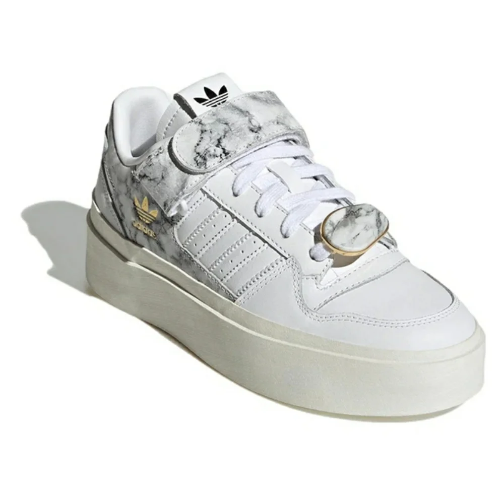 adidas Women's White Marble Platform Sneakers